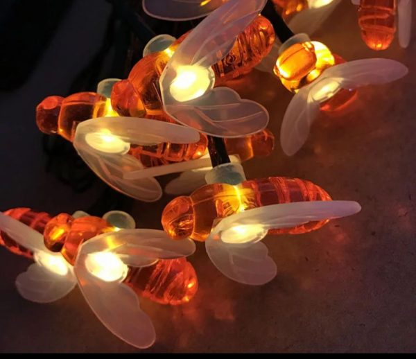 Luces abejas solar para decoracion