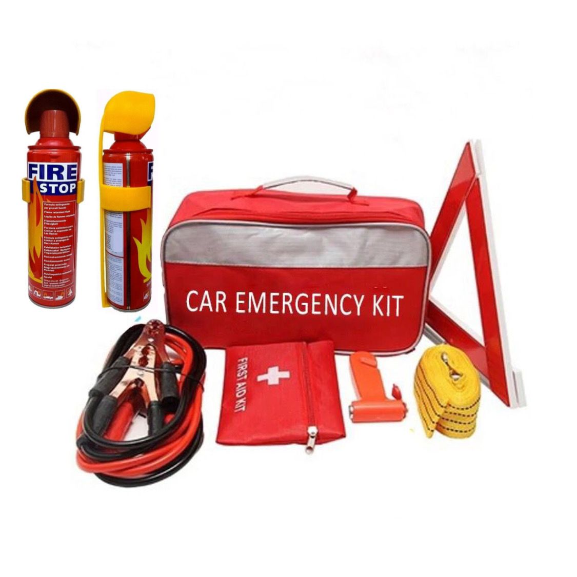Kit de emergencia para automóvil en carretera con cables de puente, kit de  asistencia de seguridad para vehículos en carretera, kit de invierno para