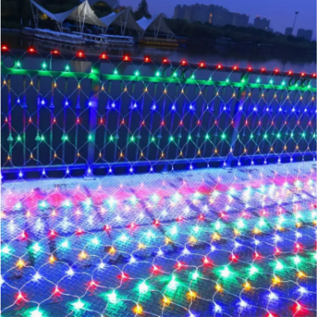 Luces Solar de Navidad Malla 200 LED - Focus Store Chile